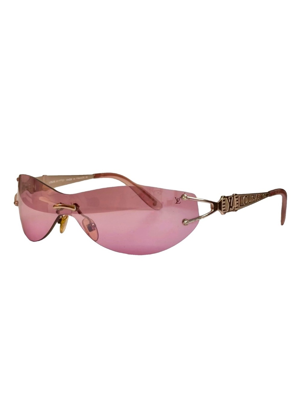 Louis Vuitton Rimless Pink Shield Sunglasses